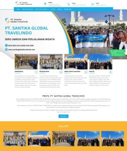 Pembuatan Website Santikaglobaltravelindo.com Sudah Jadi